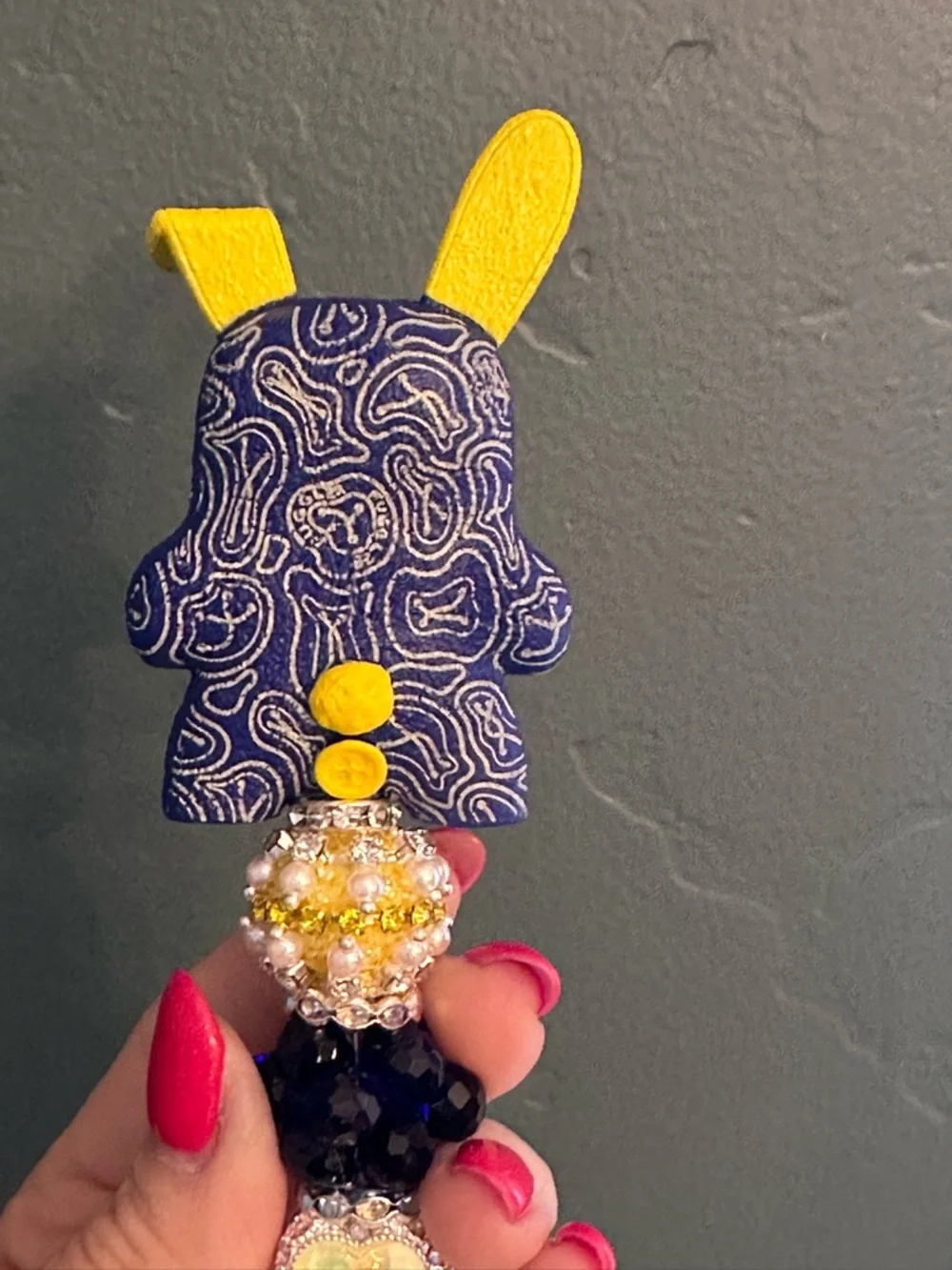 Funky and Fun Hand Crafted Pen with an Authentic Fuggler as the Focal